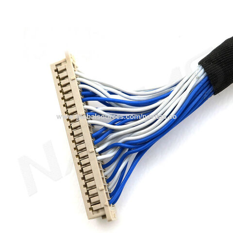 Buy Wholesale Taiwan 34 Pin Fci 30 Pin Dvi Jae Connector Lvds Cable Oem &  Tft Display Cable Fci Automotive Inverter Cable at USD 0.5