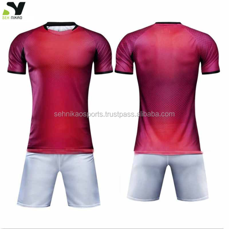 Custom Wholesale Latest Men Football Uniform Club Soccer Jersey