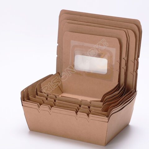 Buy Wholesale China 600ml Disposable Lunch Box Eco-friendly Food Packaging  Bagasse Food Containers Packaging Box & Lunch Box at USD 0.056