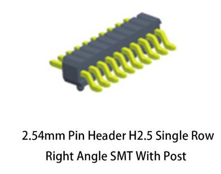 Buy Wholesale China 2.54mm Pin Header H2.5 Single Row Right Angle Smt ...