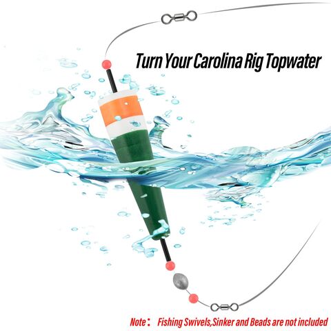 Drop Carolina Rig Freshwater Saltwater 5 Pack Popping Cork Fishing
