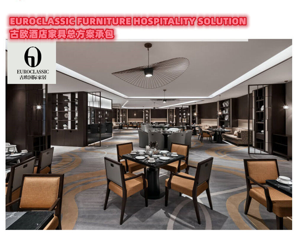 Euroclassic Luxury Hotel Casegoods Furniture Lobby Furniture Restaurant Dining Table And Chair