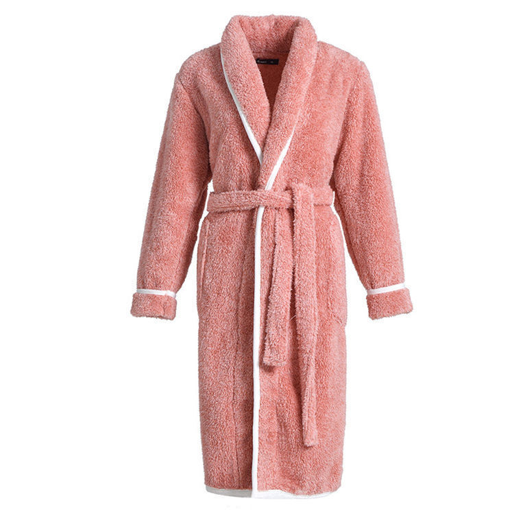 Soft Velour Bathrobes Coral Fleece Robe Microfiber Plush Women Bathrobe -  China Bathrobe and Coral Fleece price