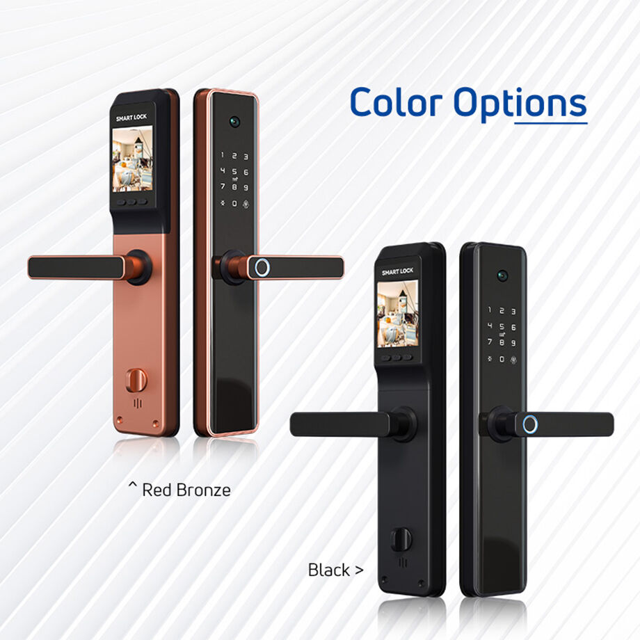 Fingerprint Door Lock 4-in-1 Smart Lock - Keyless Entry With App, Keypad & Backup Key (Brushed Nickel)