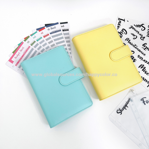 Buy Wholesale China Custom A6 Budget Binder With Zipper Envelopes