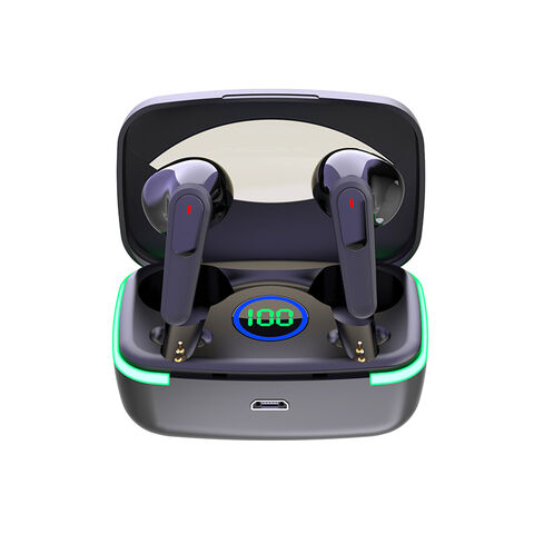 Auriculares Bluetooth V5.1, auriculares inalámbricos con pantalla de  batería, auriculares Bluetooth con micrófono de cancelación de ruido para