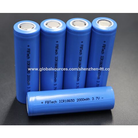 ICR 18650 2000mah 3.7v Lithium-Ion Rechargeable Battery (High