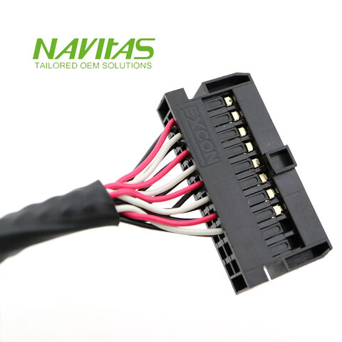 Source Navitas HIROSE DF20 40 pin Female Socket Connector to HE 10 LVDS  Cable on m.