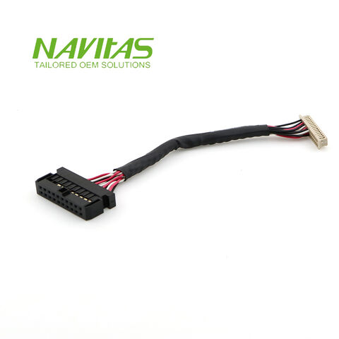 Source Navitas HIROSE DF20 40 pin Female Socket Connector to HE 10 LVDS  Cable on m.