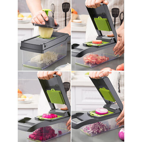 Multifunctional Vegetable Cutter, Kitchen Slicer, Vegetable Slicer, Kitchen  Multifunctional Wire Cleaner Kitchen Slicing, Shredding, Dicing, Cutting  Vegetables Without Hurting Your Hands, Safer, Kitchen Stuff Clearance  Kitchen Gadgets
