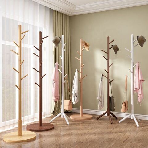 All Solid Wood Simple Household Floor-to-ceiling Clothing Rack Bedroom  Living Room Tree Fork Hanging Hanger Clothes Rack, Fork Hanging, Floor To  Ceiling Clothing Rack, Wood Hangers - Buy China Wholesale Hanger Clothes