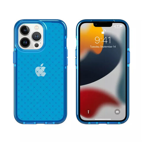 Capa iPhone 11 Frame Degradê Amarelo Azul