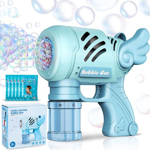 Fun Little toys Bubble Bazooka Gun Blaster, 69 Holes Bubble Machine for  Kids Bubble Makers with Lights, Rocket Bubble Gun for Kids Adults Bubble