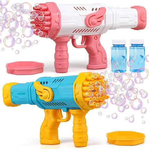 Pistolet à bulles électrique automatique pour enfants, fusée à