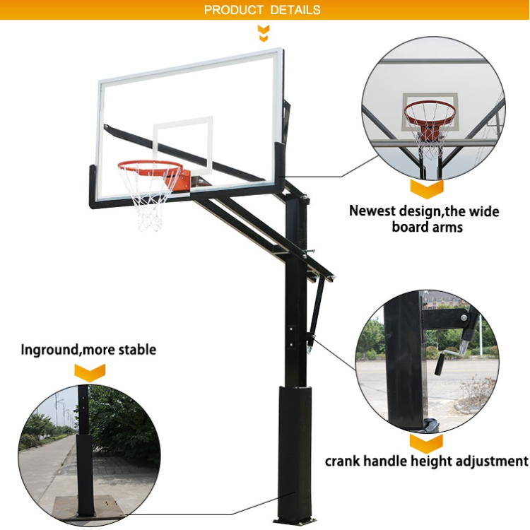 Buy Wholesale China Strength Professional Outdoor Inground Basketball
