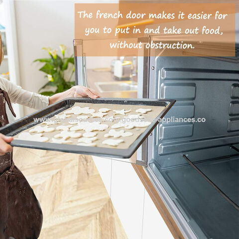 Large Toaster Oven Countertop French Door Designed 55L 18 Slices Silver