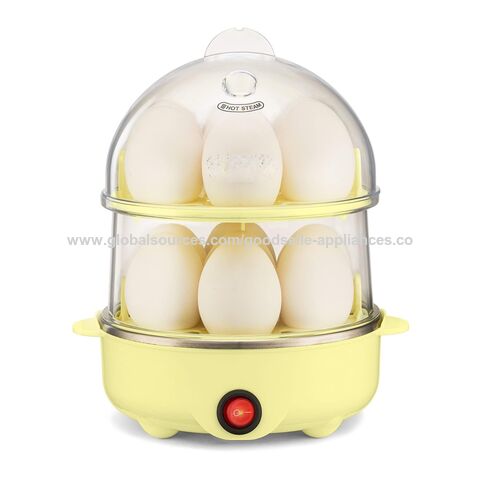 Electric Egg Cooker Boiler 7 Egg Steamer Non Stick Hard Boiled Auto-Off  Yellow