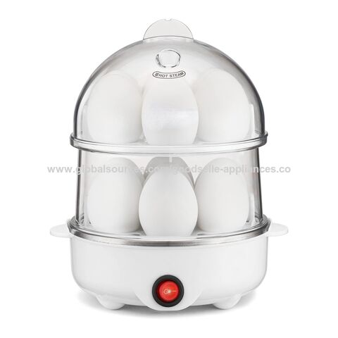 Electric Egg Boiler Dual Slots Automatic Steamer Mini Breakfast Machine Egg  Cookers Portable Steamer Automatic Power Off