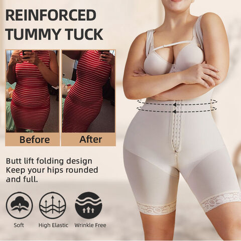 Compre Nylon Spandex Stomach Slimming Butt Lifter Fajas Colombianas Shaper  Shorts Zipper Crotch Fajas De Mujer y Fajas De Mujer de China por 13.9 USD