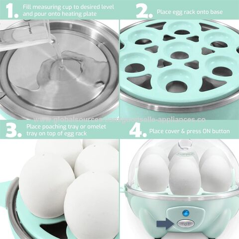 Buy Wholesale China 7 Easy-to-peel Alarm Auto Shut-off Hard Rapid Egg  Poacher Cooker Boiler & Egg Boiler at USD 3.45