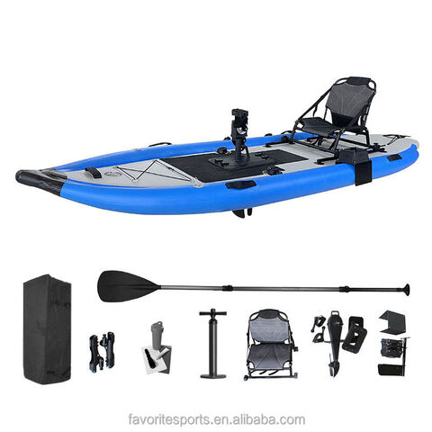 Favorite 2023 New Design Seat Fishing Kayak On Top Inflatable Boat With  Pedal Drive System Fishing Rod Holder, Cheap Single Person Sit On Top  Fishing Pedal Drive, Inflatable Pedal Fishing Kayak For