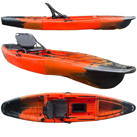 LLDPE One Person Plastic Boat Fishing Kayak with Rod Holder Fishing Boat -  China Kayak and Boat price