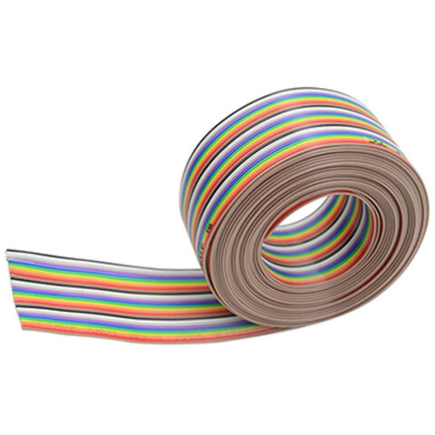 Buy Wholesale China Copper Conductor 2 3 4 5 6 7 8 Core 12 Awg Pvc  Insulation Rainbow Color Flat Ribbon Speaker Cable & Flat Cable at USD 0.12