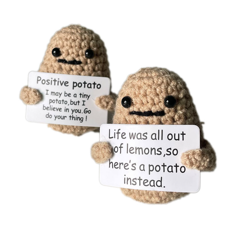 Compre New Kawaii Positive Potato Doll Crochet Toys y Positive