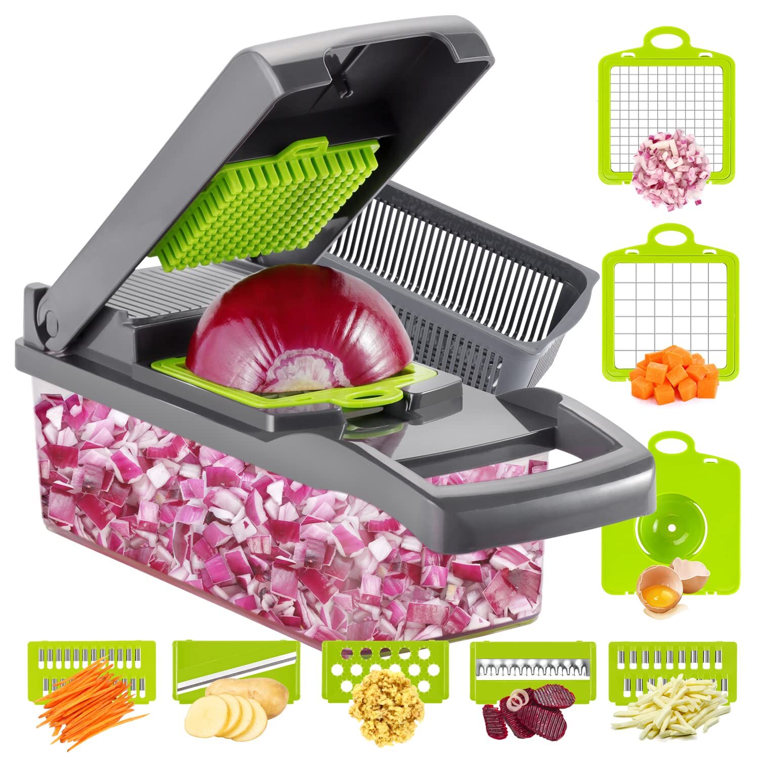 Buy Wholesale Canada 12 In 1 Multifunctional Manual Stainless Steel Kitchen Slicer  Food Processor Vegetable Chopper Cutter With Customized Logo & Vegetable  Chopper Cutter With Customized Logo at USD 10