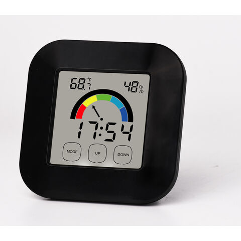 Thermomètre hygromètre numérique LCD avec rétroéclairage pour