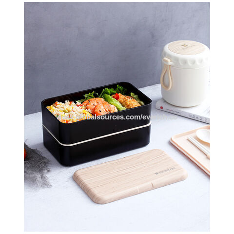 Buy Wholesale China 2 Layer Office School Bamboo Lid Lunch Box Leakproof  Food Container Lunch Box Microwaveable & Plastic Lunch Box at USD 2.35