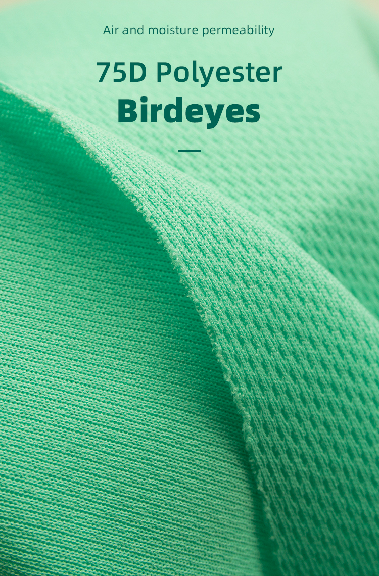 75d+50d Polyester Bird Eye Mesh Fabric For Sportswear/gym Wear