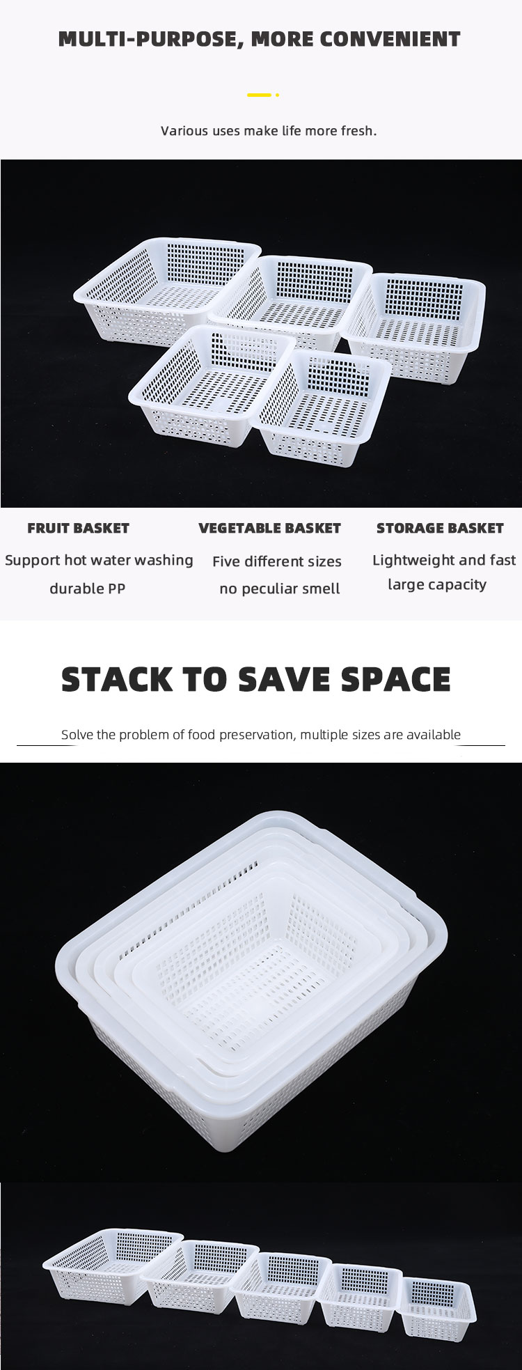 Buy Standard Quality China Wholesale Food Grade Nest Stackable Storage ...