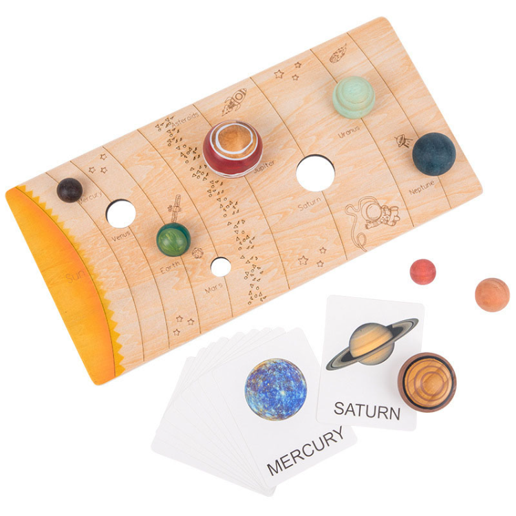 Bulk Buy China Wholesale Science Toys Solar System Model Colored Wooden