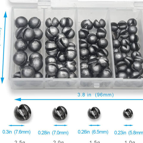 Bulk Buy China Wholesale  Bestsellers Premium Split Shot Round  Removable Lead Fishing Weights Sinkers $0.04 from Good Seller Co., Ltd (5)