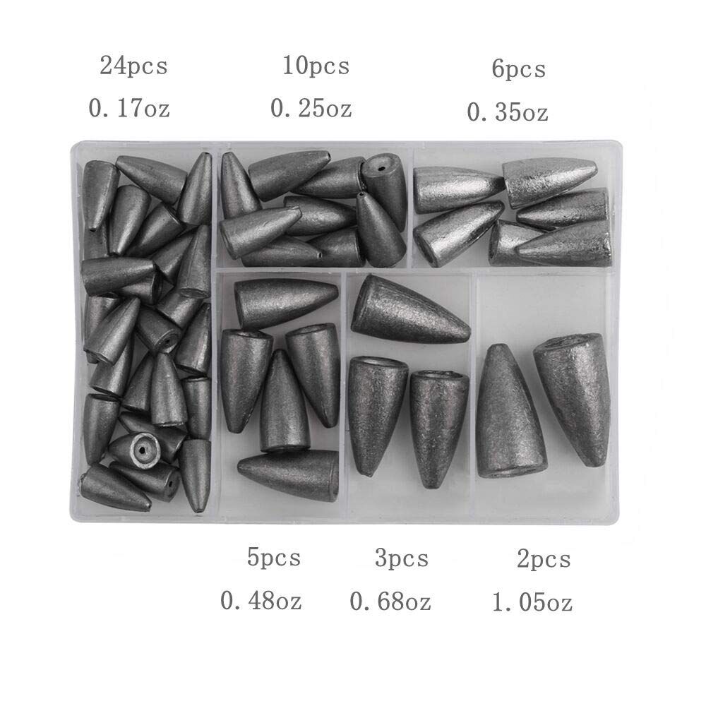 Bestsellers Wholesale Price 50pcs Fishing Weights Kit Worm Bullet  Lead Sinkers - Expore China Wholesale Fishing Sinkers and Fishing Weight,  Fishing Tackle, Tungsten Fishing Weight
