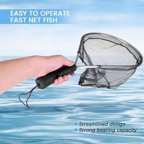 Acheter Filet de pêche en aluminium, Cage pliable, panier à poisson en fil  flottant, équipement de pêche