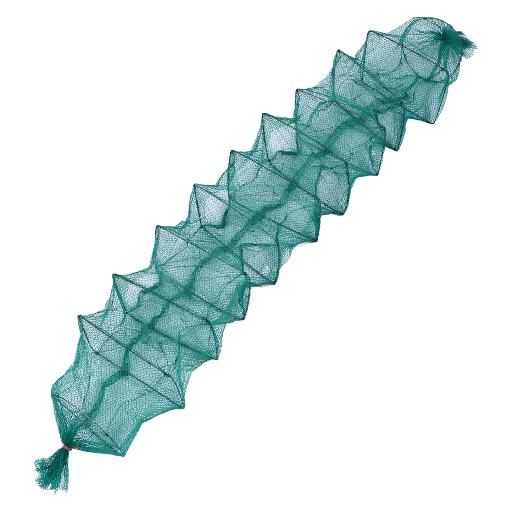 What is Storage Lobster Pouch Nylon Green Drawstring Gym Bag Folding Fishing  Net