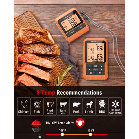 Thermomètre BBQ Bluetooth sans fil, résistance à la température