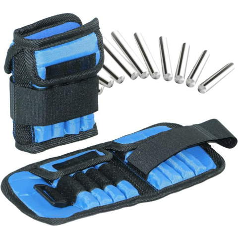 Pesas de tobillo ajustables para muñeca, bolsa de arena Unisex, correas de  hierro para Fitness, correr