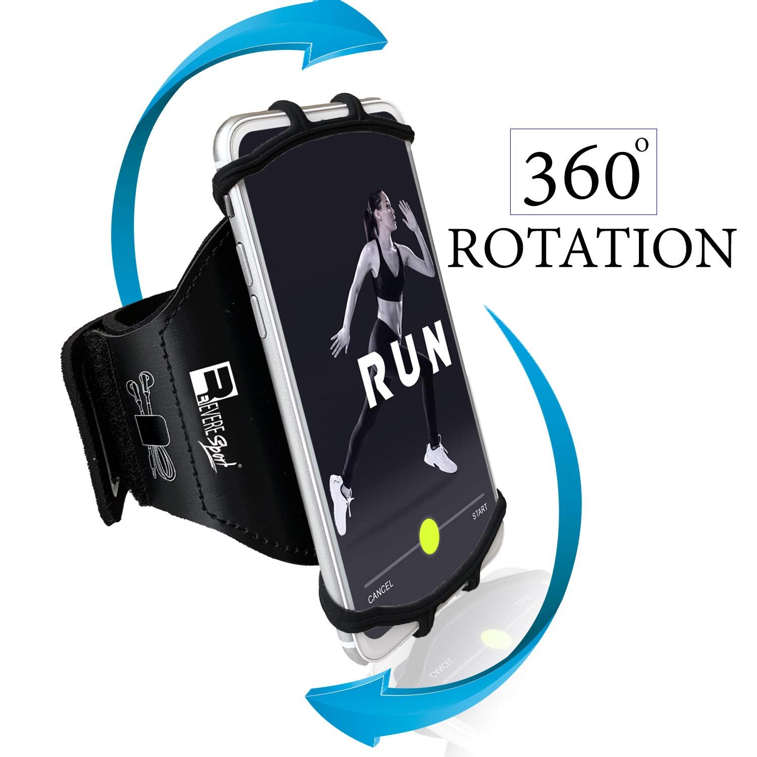 Mobile Phone Pocket Running, 360 Rotation Poignet Support de