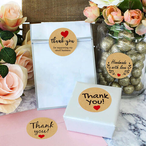 Desain Kotak Hadiah Permen Label Anda untuk Pesta Ulang Tahun, Stiker Kertas Kraft