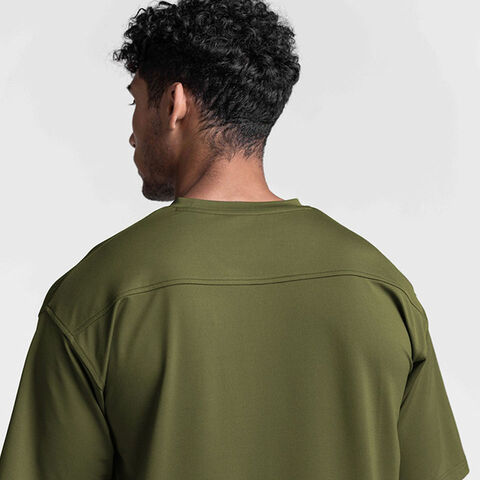 T-shirts tricotés pour hommes, sport, décontractés, unis, à col rond
