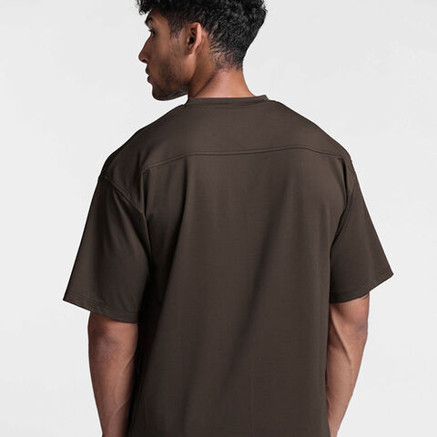 T-shirts tricotés pour hommes, sport, décontractés, unis, à col rond