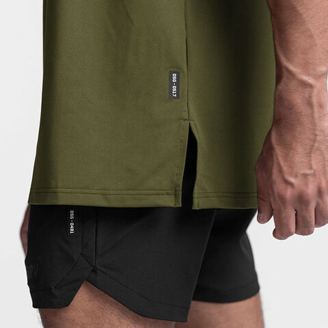 T-shirts tricotés pour hommes, sport, décontractés, unis, à col rond