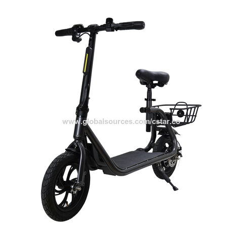 Compre Bicicleta Eléctrica Europa Almacén Scooter Eléctrico Adulto  Bicicleta Eléctrica Con Cesta y Bicicleta Eléctrica de China por 235 USD