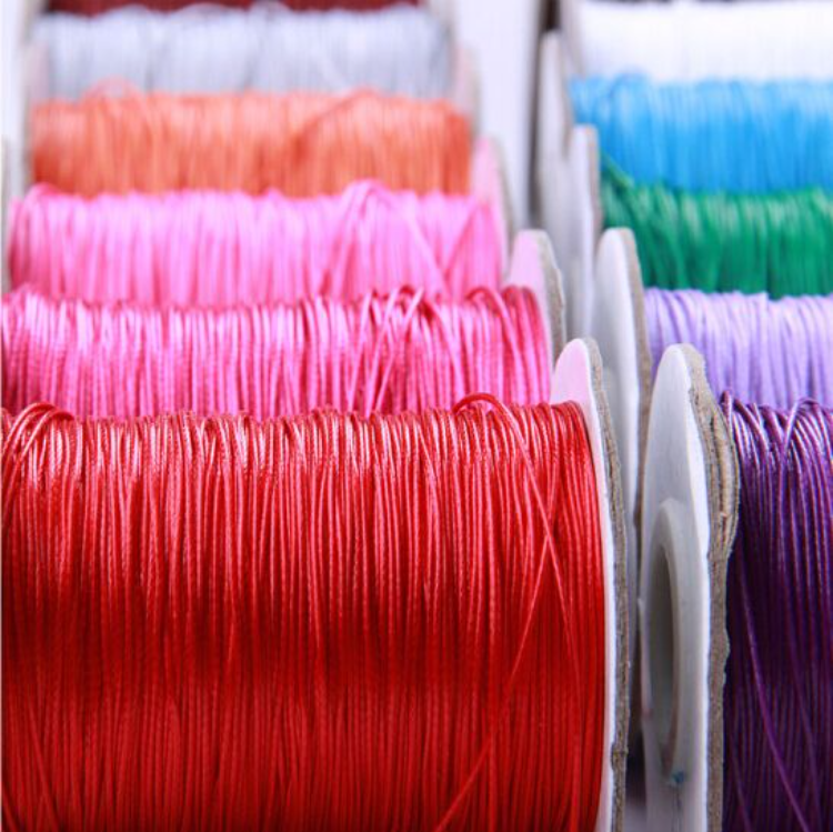 Buy China Wholesale Wholesale Diy High Strength 1mm Wax Thread Polyester Wax  Thread For Sewing & Cotton Waxed Thread $2.2