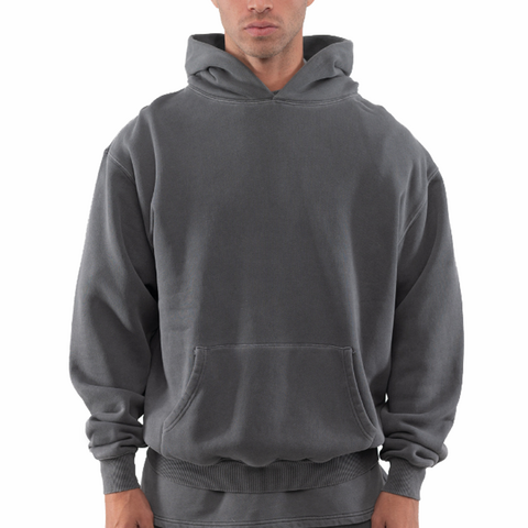 Men s Pullover Hoodies men High Quality Cotton Thick Heavy French Terry Pullover Hoodie 4 Wholesale China Men s Pullover Hoodies at Factory Prices from Fuzhou Yi Xin Import Export Co. Ltd