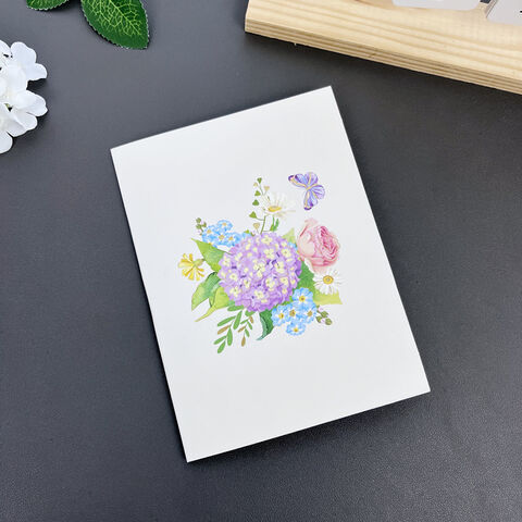 Carte de Remerciement Pop-Up Personnalisée – Carte de Vœux avec Cadeau Pop-Up – Carte de Vœux 3D Artisanale avec Enveloppe pour Festivals