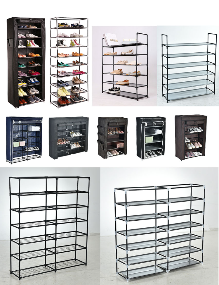 Simple Shop Rack 5 Layers Simple Designs Foldable Shoe Rackpopular - Buy China Wholesale ...